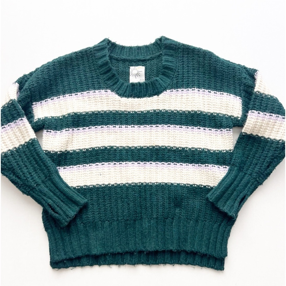 Aerie Offline Sweater Jumper Striped Oversized